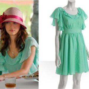 Blair Waldorf Walter Green Blue Dress Gossip Girl